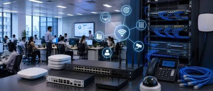Structured network infrastructure with connected switches